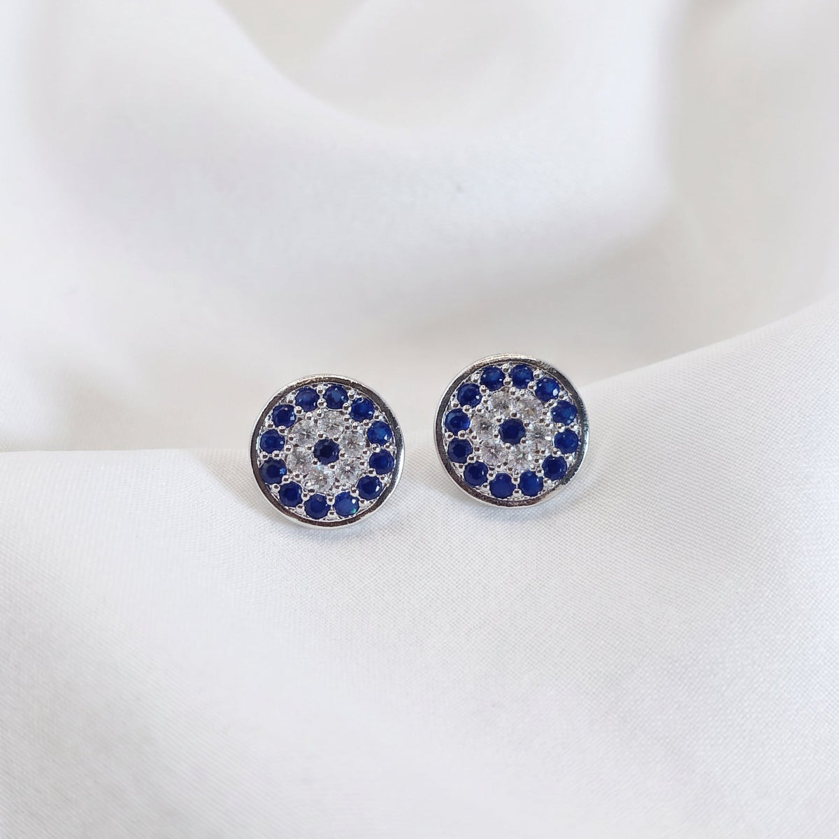 Nazar Dark Blue Earrings