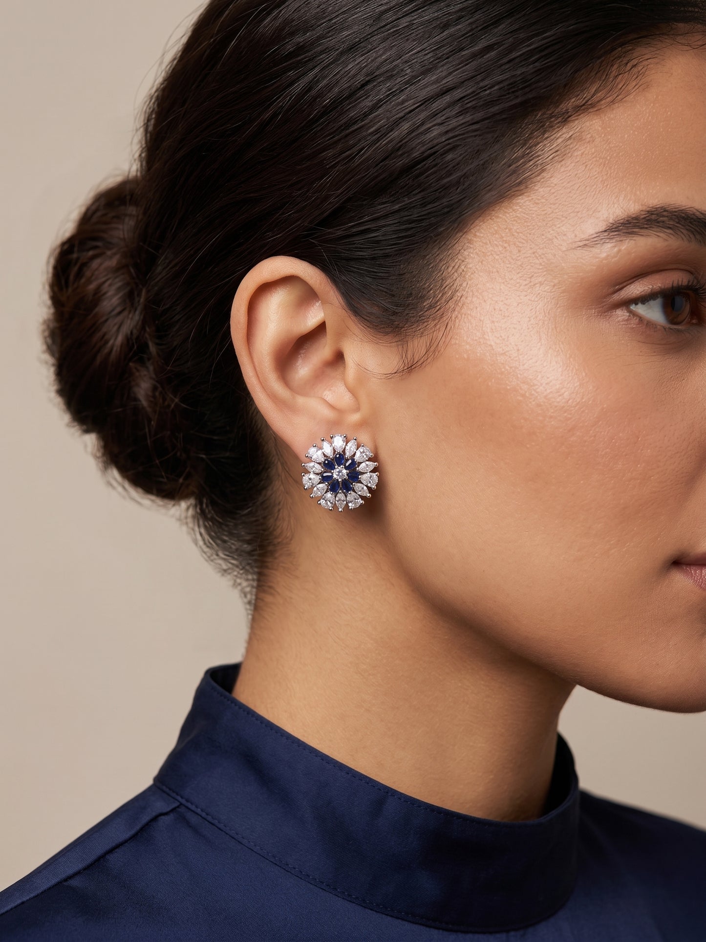 Starburst Blue Earrings