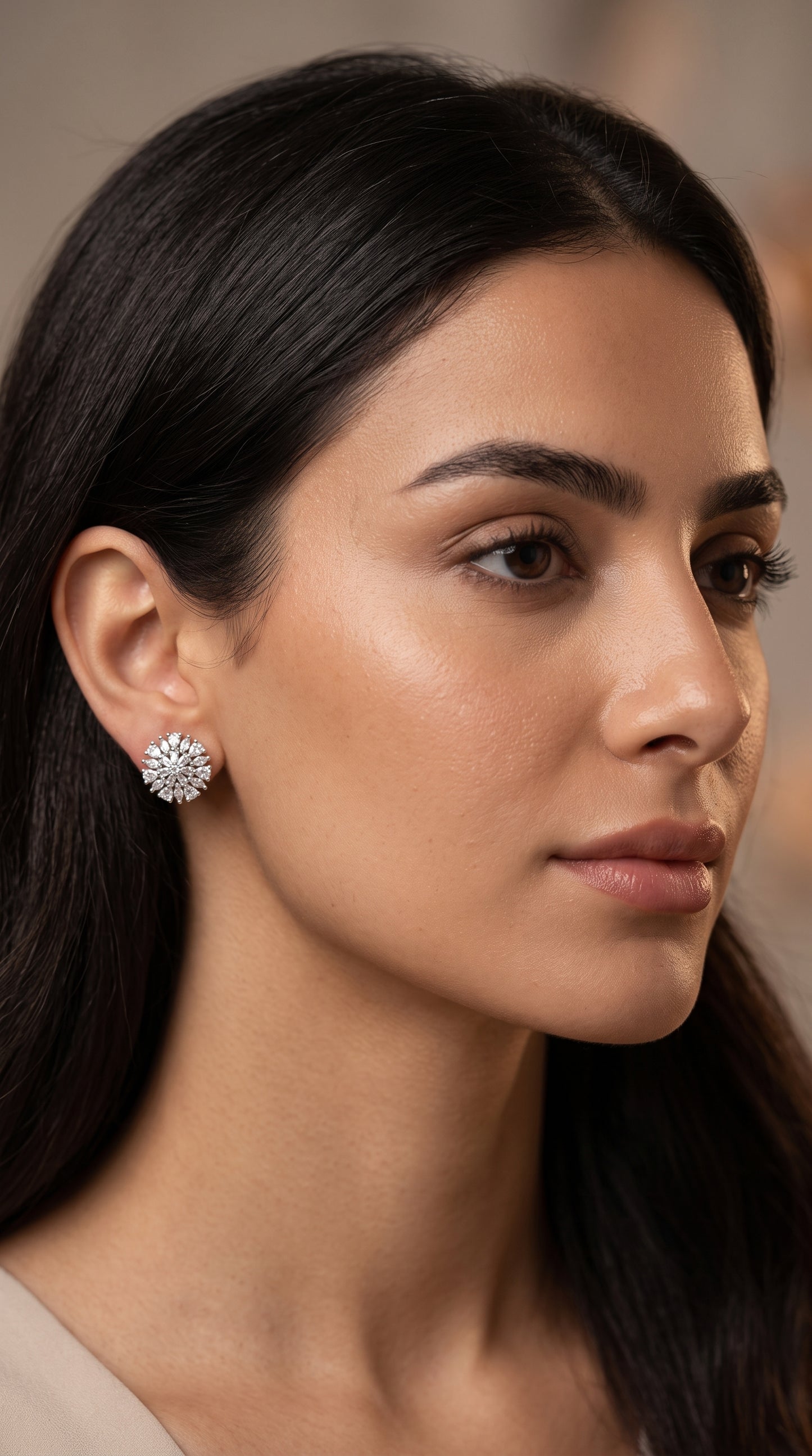 Starburst Silver Earrings