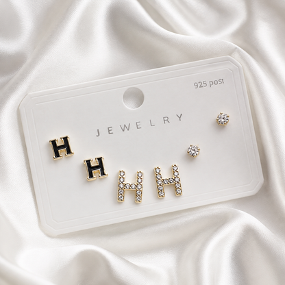 Letter H Set Earrings