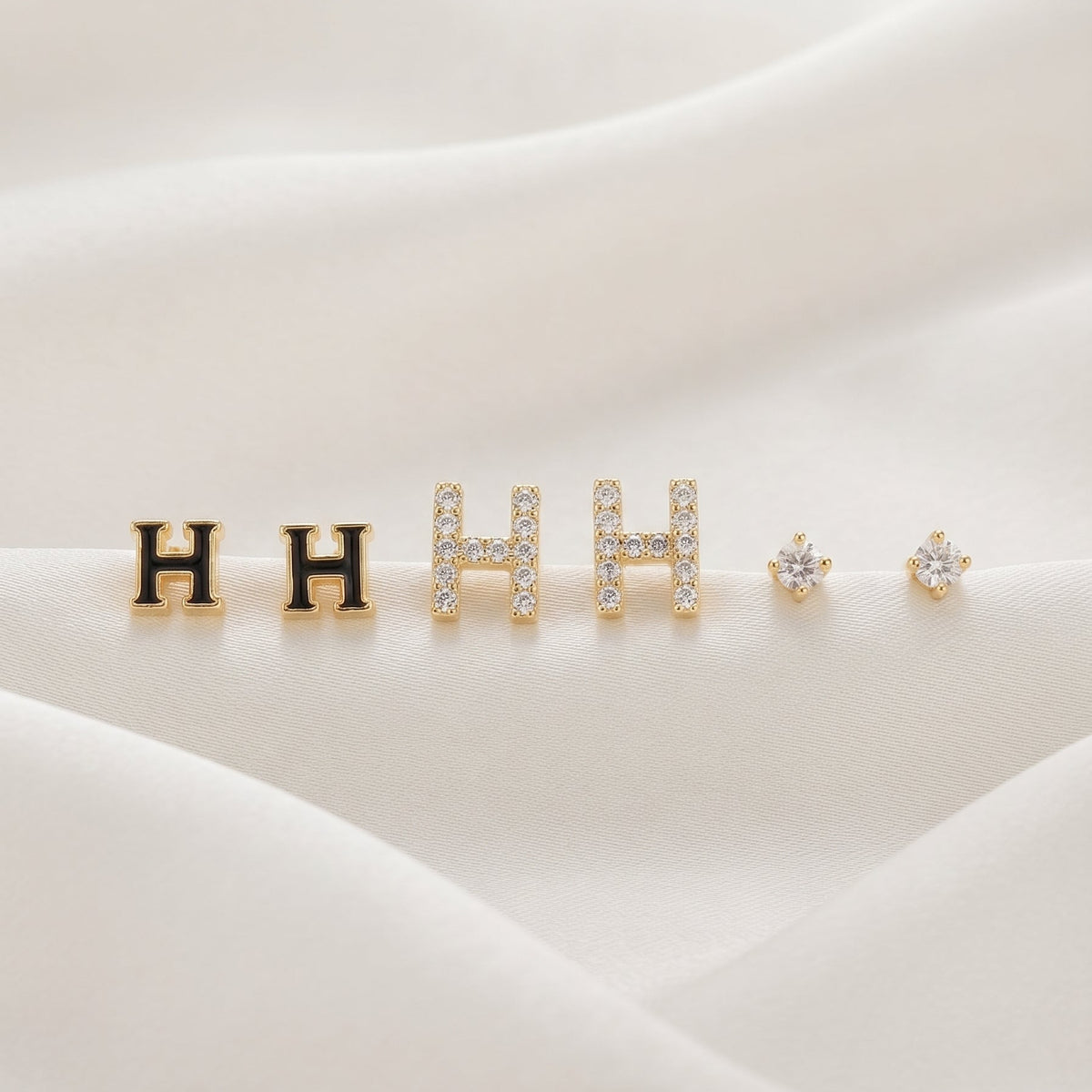 Letter H Set Earrings