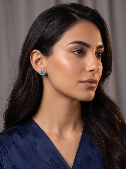 Nazar Light Blue Earrings
