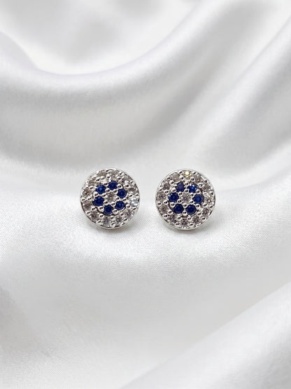 Orion Silver Blue Earrings