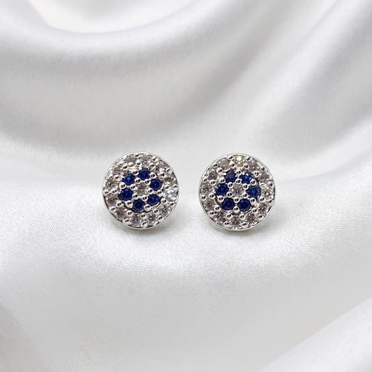 Orion Silver Blue Earrings