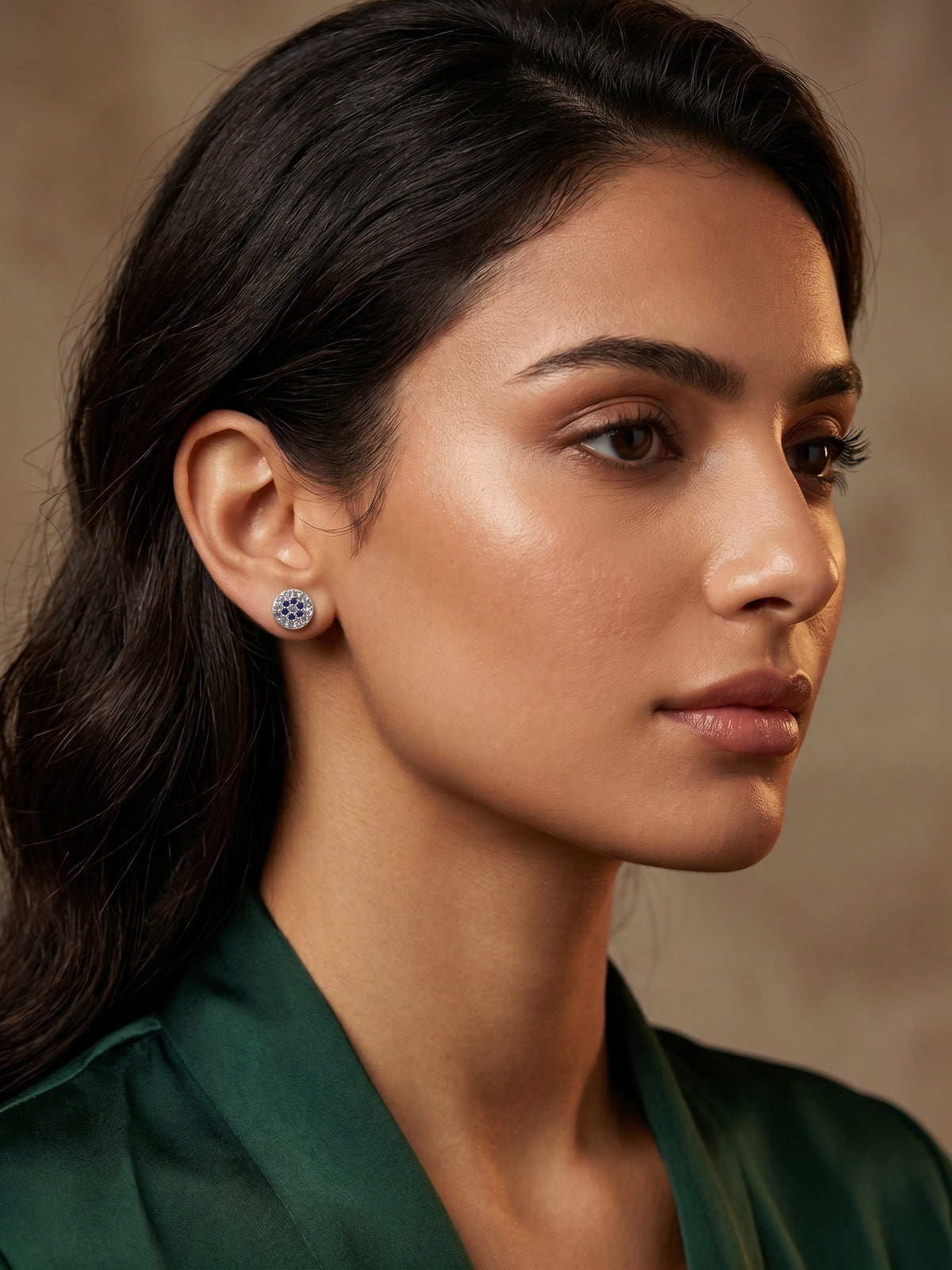 Orion Silver Blue Earrings