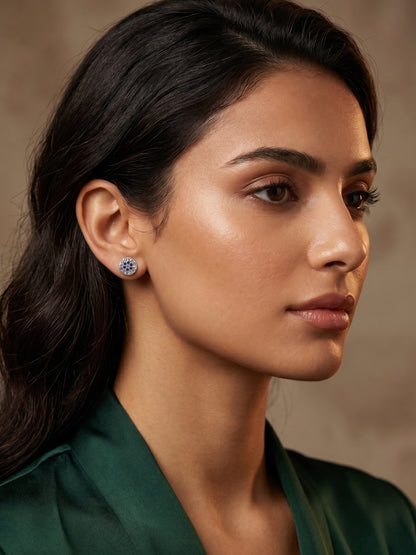 Orion Silver Blue Earrings