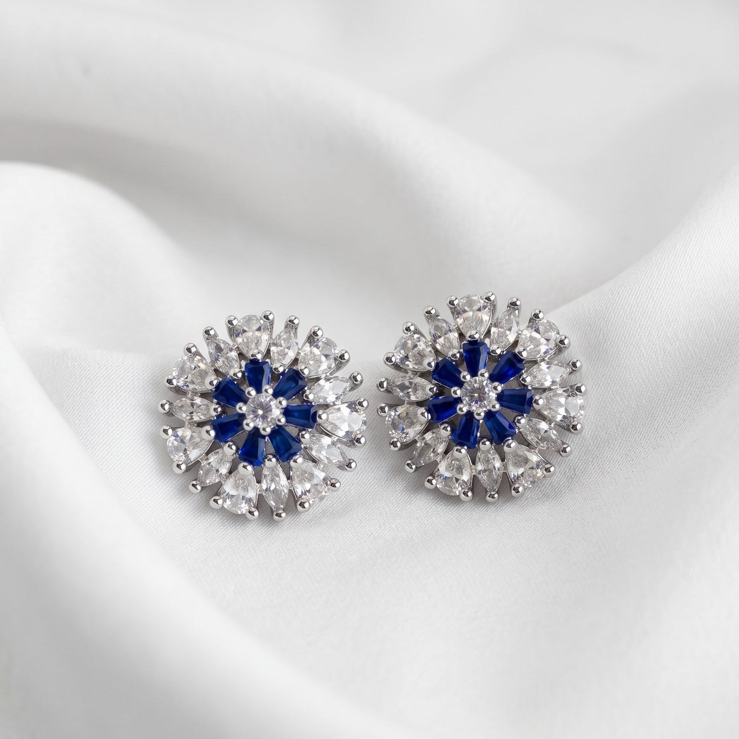 Starburst Blue Earrings
