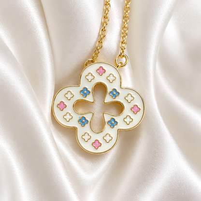 Enamel Clover Necklace