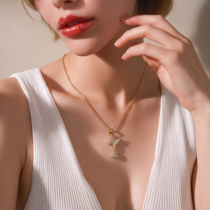 Flutter Gold Necklace