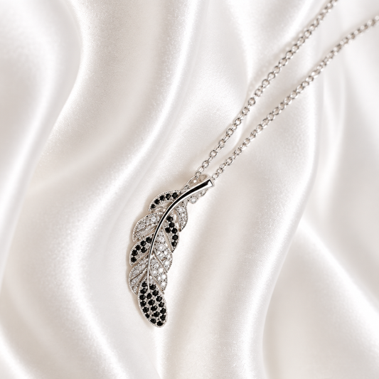 Noir Feather Necklace