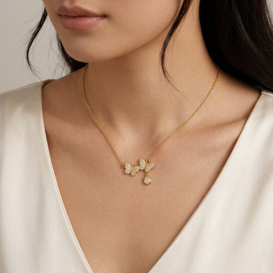 Papillon Gold Necklace