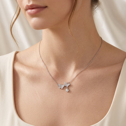 Papillon Silver Necklace