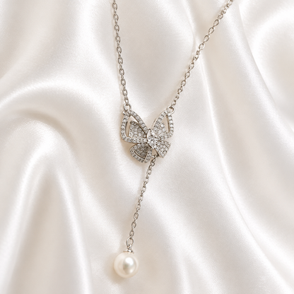 Pearl Ribbon Necklace