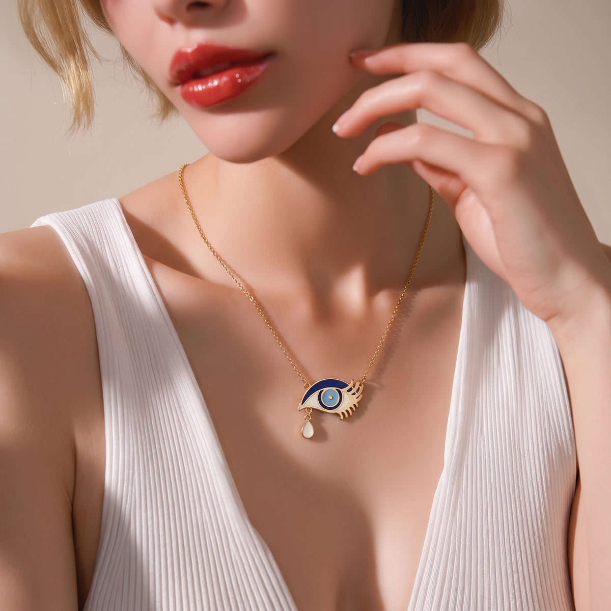 Teardrop Eye Necklace