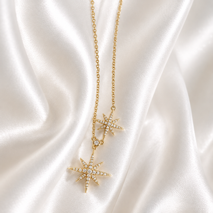 Twin Starburst Necklace